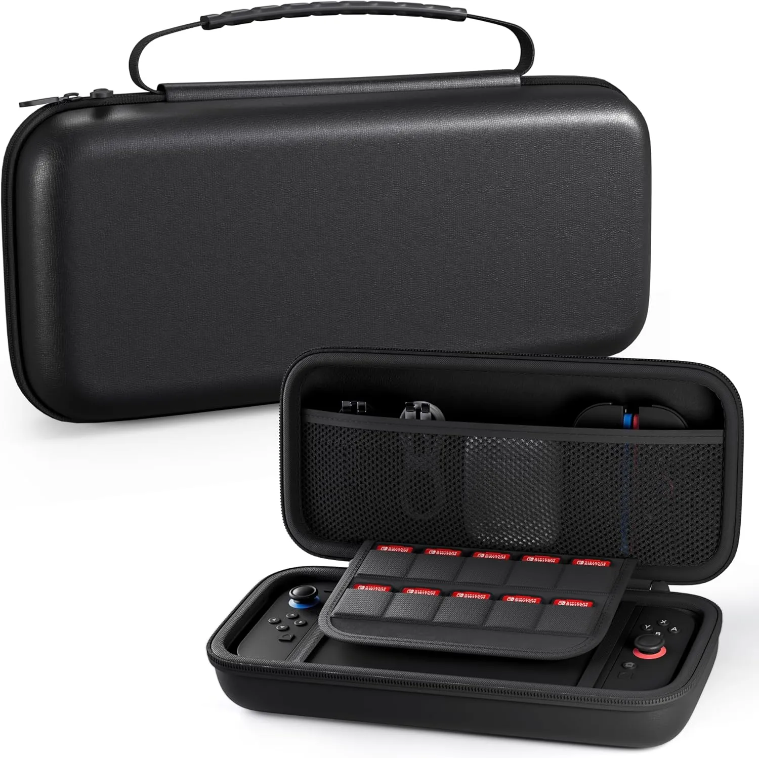 PAWDIARY Black Carrying Case for Nintendo Switch 2(2025), Portable Travel Bag Pouch for Switch 2 Console & Accessories, Protective Hard Shell Switch 2 Accessories Bundle, Large Capacity Storage