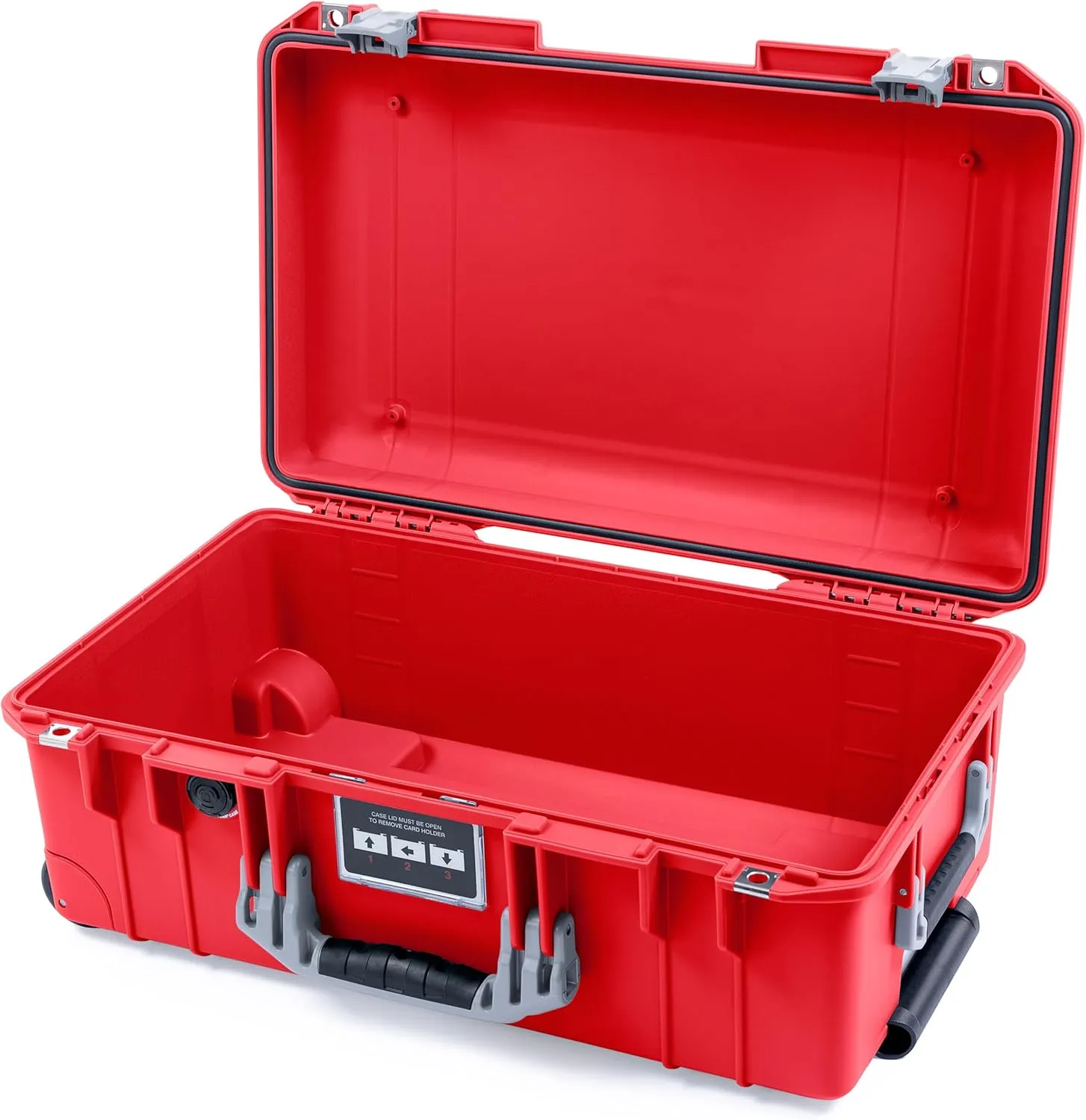 Pelican Air 1535 Carry-On Case - Red, Medium Size, Waterproof - Silver Handles & Latches