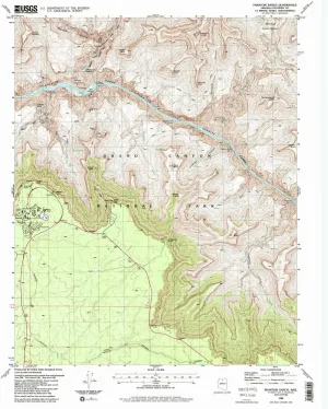 Phantom Ranch AZ topo map, 1:24000 Scale, 7.5 X 7.5 Minute, Historical, 1988, Updated 1988, 26.8 x 22 in
