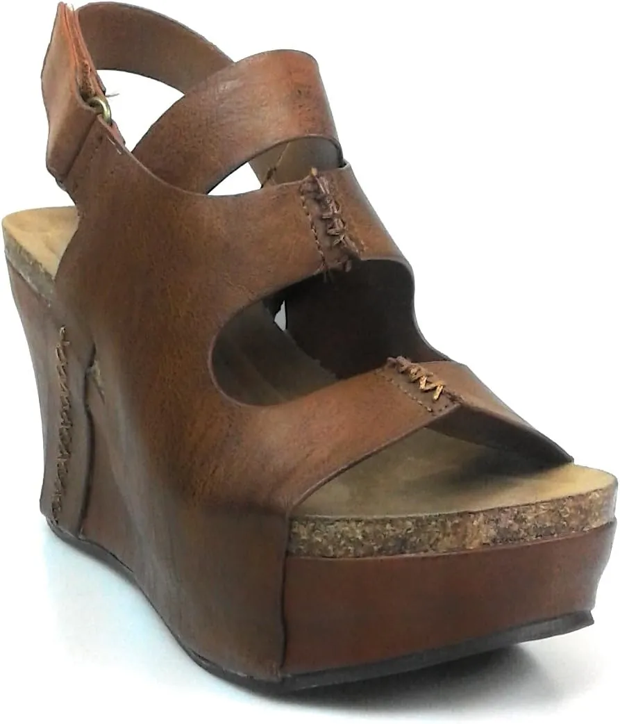Pierre Dumas Hester-10 Women Low Wedge with an Adjustable Side Buckle