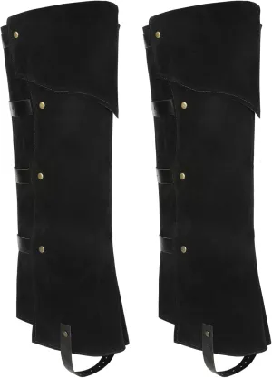 Pirate Boots Covers Faux Leather Medieval Steampunk Renaissance Boots Covers with Studs for Halloween Costume