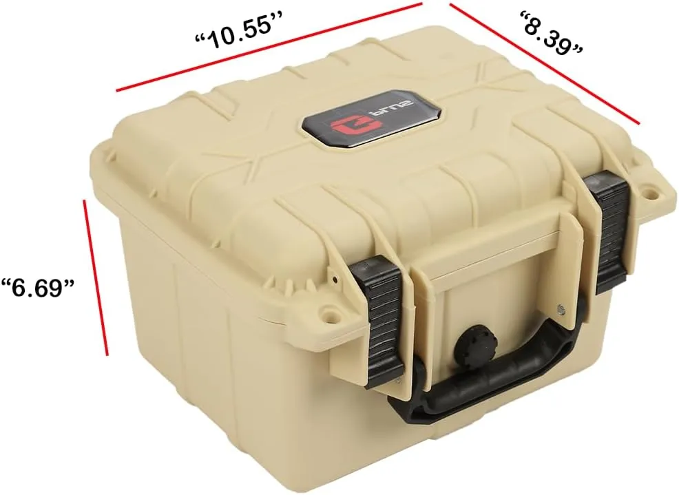 PIT66 Graded Card Storage Box, Compatible with BGS PSA SGC FGS Graded Sports Trading Cards, Deep Travel Size Waterproof Case Slab Holder & Protector, Beige