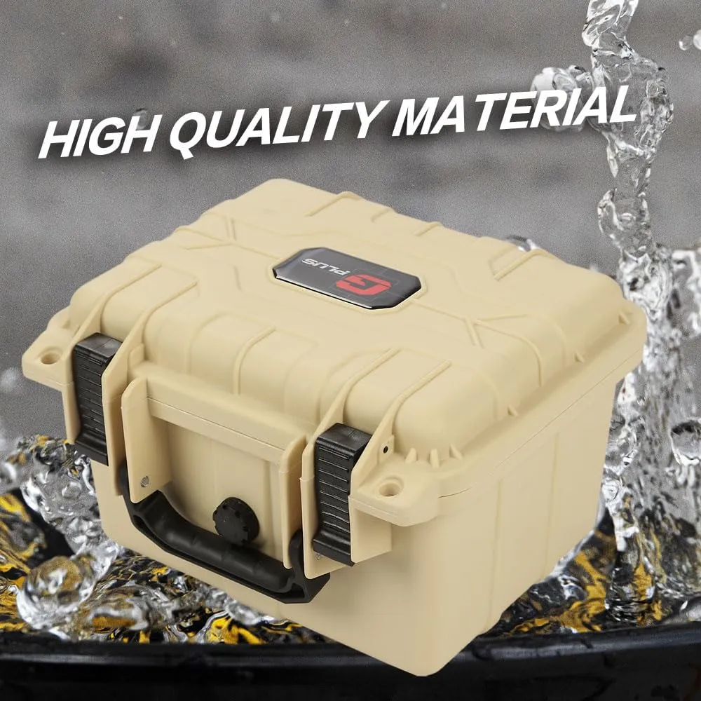 PIT66 Graded Card Storage Box, Compatible with BGS PSA SGC FGS Graded Sports Trading Cards, Deep Travel Size Waterproof Case Slab Holder & Protector, Beige