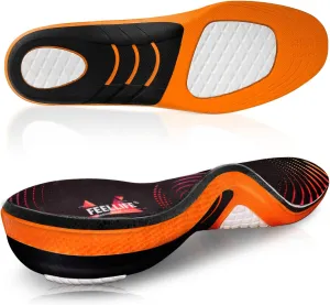 Plantar Fasciitis Relief Shoe Insoles [1-Pair], Arch Support Insoles, Running Athletic Gel Shoe Inserts, Orthotic Insoles for Arch Pain [Trim to Fit: Men 10-14/Women 11-15]