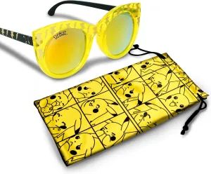Pokemon Pikachu Sunglasses - Stylish, Comfortable & Durable UV-Protection with Soft Carrying Case - Officially Licensed