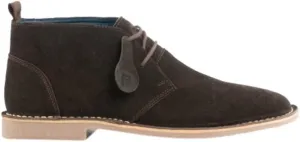 POPPS VESPA Unisex Mens Womens 100% Real Suede Leather Lace up Ankle Desert Smart Casual Boots
