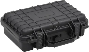 Portable Flight Case for Safe Storage, Durable and Lightweight Protection for Valuables, for Travel, Black, 11.8"x8.7"x3.9"
