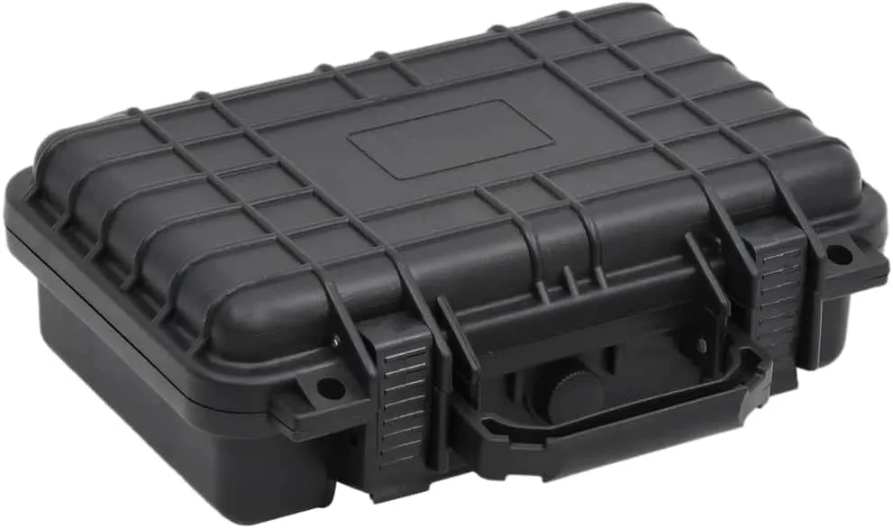 Portable Flight Case for Safe Storage, Durable and Lightweight Protection for Valuables, for Travel, Black, 11.8"x8.7"x3.9"