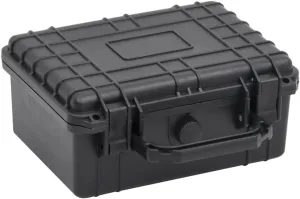 Portable Flight Case for Safe Travel, Durable Protection for Your Valuables, Lightweight and Easy to Carry, Black, 9.4" x 7.5" x 4.3"