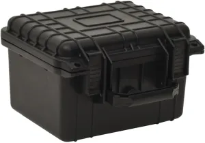 Portable Flight Case for Safe Travels, Durable Heavy-Duty Protection, Easy to Carry, Black, 10.6"x9.8"x7.1"