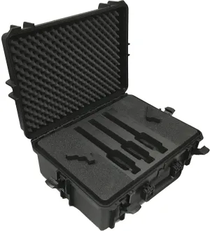 Professional Pistol Carrying Case with space for up to 5 pistols and 9 magazines – For Sport shooter, Police, Hunting, Security personell etc – Lockable – Water- and dustproof