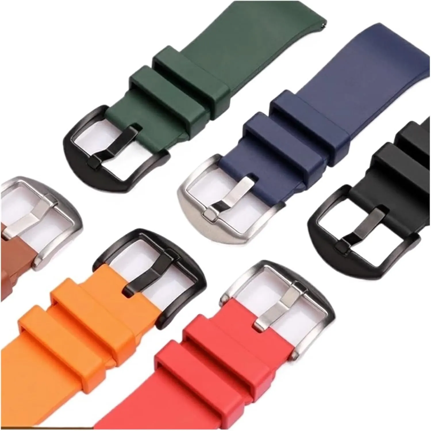 Quick Release Fluoro Rubber Watch Strap Fit For any watch 20mm 21mm 22mm 24mm Sport Watchband Fit For Fit For