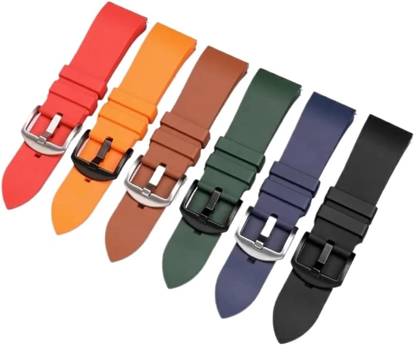 Quick Release Fluoro Rubber Watch Strap Fit For any watch 20mm 21mm 22mm 24mm Sport Watchband Fit For Fit For