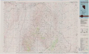 Quinn River Valley NV topo map, 1:100000 Scale, 30 X 60 Minute, Historical, 1985, Updated 1985, 24.2 x 39.7 in