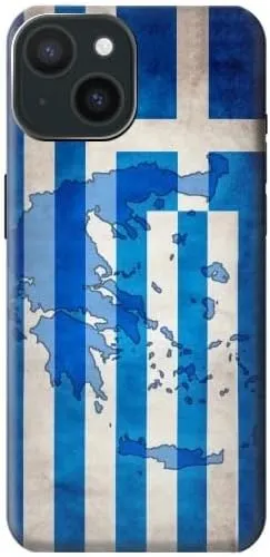 R2970 Greece Map Football Soccer Flag Case Cover for iPhone 15