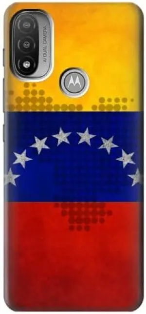 R2974 Venezuela Football Soccer Map Flag Case Cover for Motorola Moto E20,E30,E40