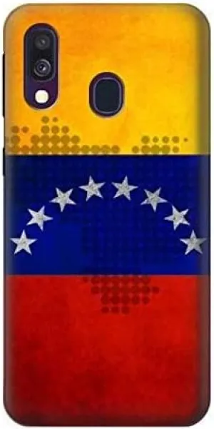 R2974 Venezuela Football Soccer Map Flag Case Cover for Samsung Galaxy A40