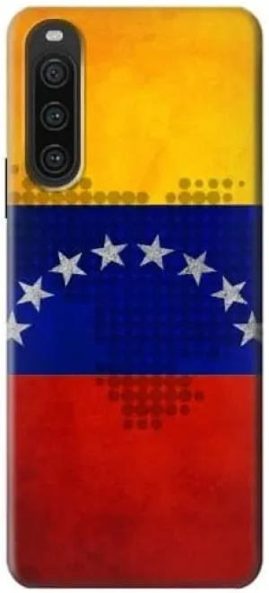 R2974 Venezuela Football Soccer Map Flag Case Cover for Sony Xperia 10 V