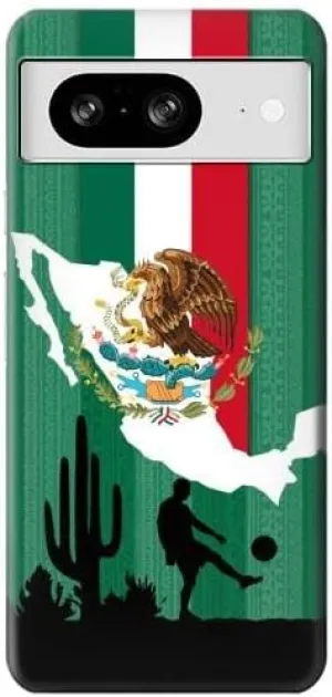 R2994 Mexico Football Soccer Map Flag Case Cover for Google Pixel 8