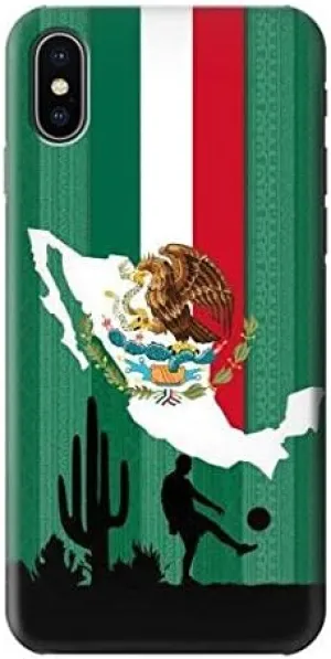 R2994 Mexico Football Soccer Map Flag Case Cover for iPhone X