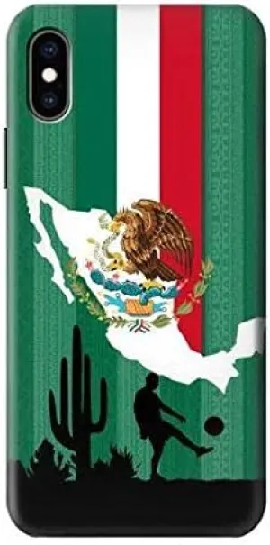 R2994 Mexico Football Soccer Map Flag Case Cover for iPhone Xs