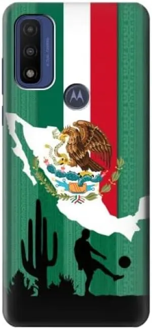 R2994 Mexico Football Soccer Map Flag Case Cover for Motorola G Pure