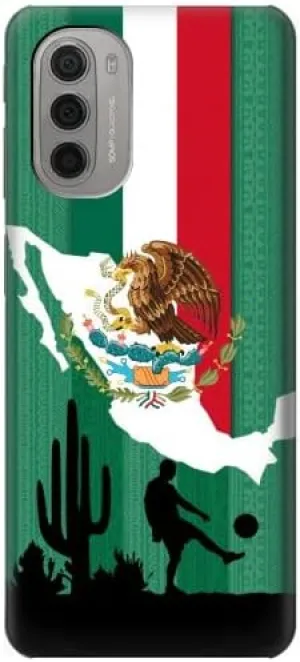 R2994 Mexico Football Soccer Map Flag Case Cover for Motorola Moto G51 5G