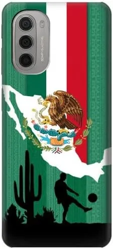 R2994 Mexico Football Soccer Map Flag Case Cover for Motorola Moto G51 5G