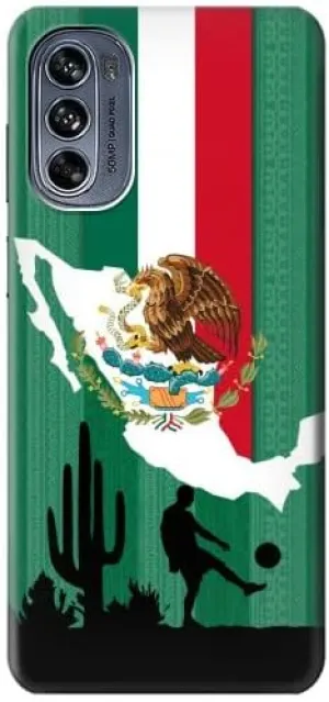 R2994 Mexico Football Soccer Map Flag Case Cover for Motorola Moto G62 5G