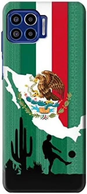 R2994 Mexico Football Soccer Map Flag Case Cover for Motorola One 5G