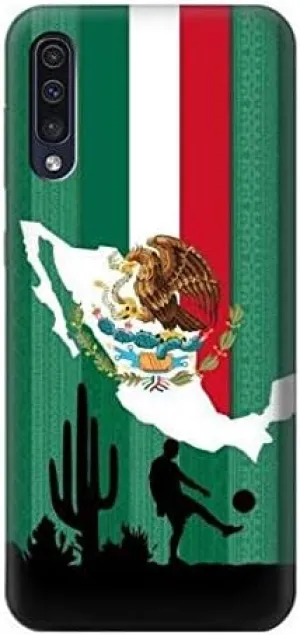 R2994 Mexico Football Soccer Map Flag Case Cover for Samsung Galaxy A70