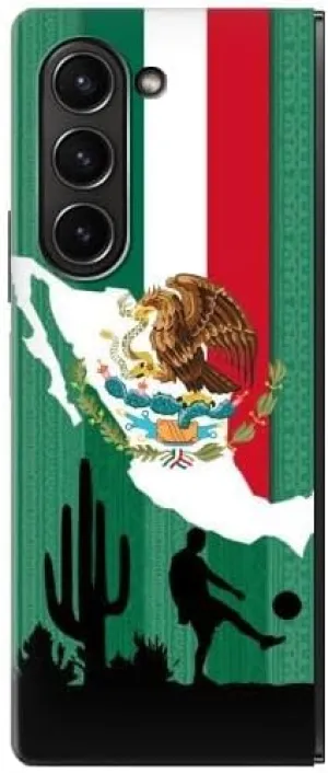 R2994 Mexico Football Soccer Map Flag Case Cover for Samsung Galaxy Z Fold 5