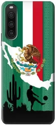 R2994 Mexico Football Soccer Map Flag Case Cover for Sony Xperia 10 V