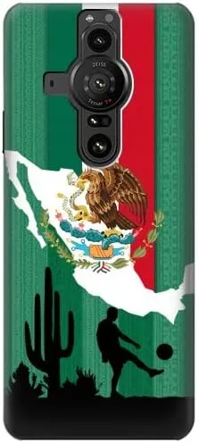 R2994 Mexico Football Soccer Map Flag Case Cover for Sony Xperia Pro-I