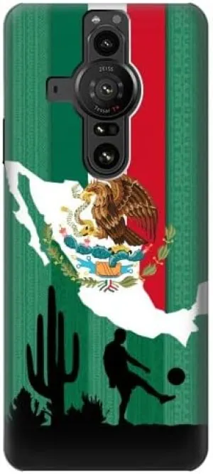 R2994 Mexico Football Soccer Map Flag Case Cover for Sony Xperia Pro-I