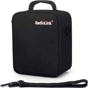 Radiolink EVA Carrying Case with Shoulder Strap and RC8X Form Interior, Portable Waterproof Bag RC8X Radio RC Transmitter and Accessories, Black, 11.5''*8.66''*6.91''
