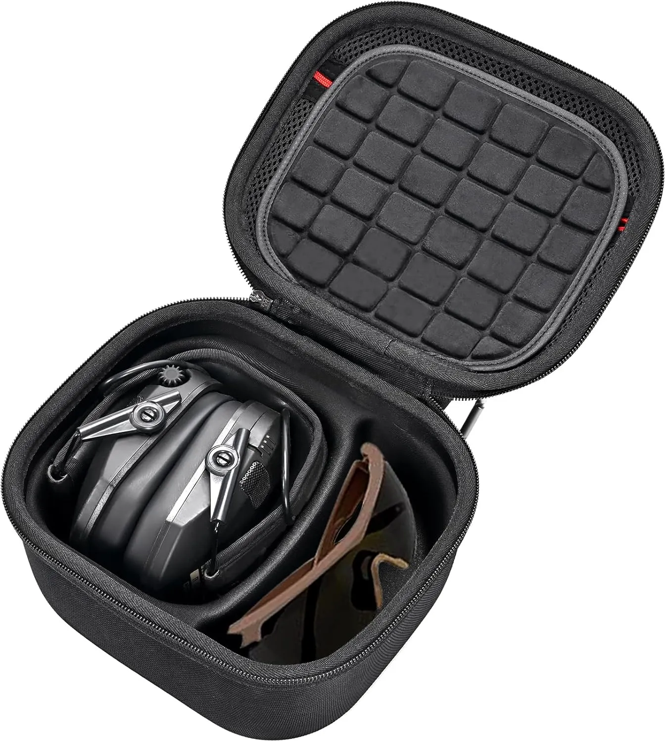 RAIACE Hard Travel Carrying Case for Walker's Razor Slim Passive Earmuffs Ultra Low Profile 27dB NRR. (Case Only!)-Black