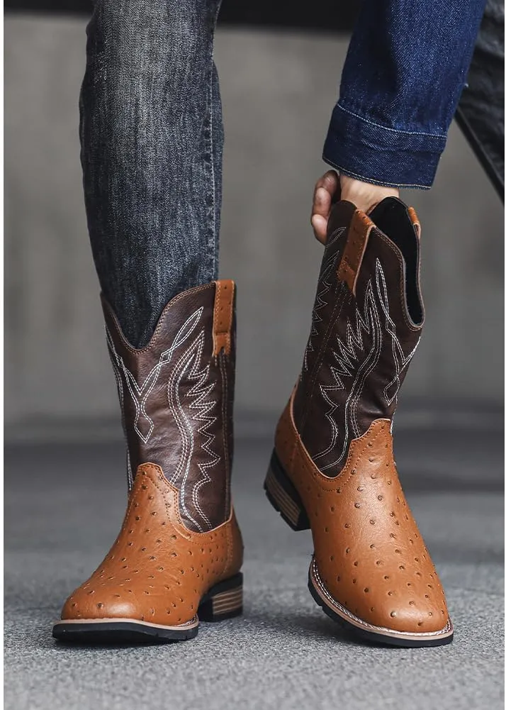 Rave Boots Festivals Comfy Shoes for Women Men Cute Emo Grunge Alternative Fashion Whimsy Goth Cowgirls Cowboys Plus Size Western Riding Combat Booties for Gothic Girls Parties