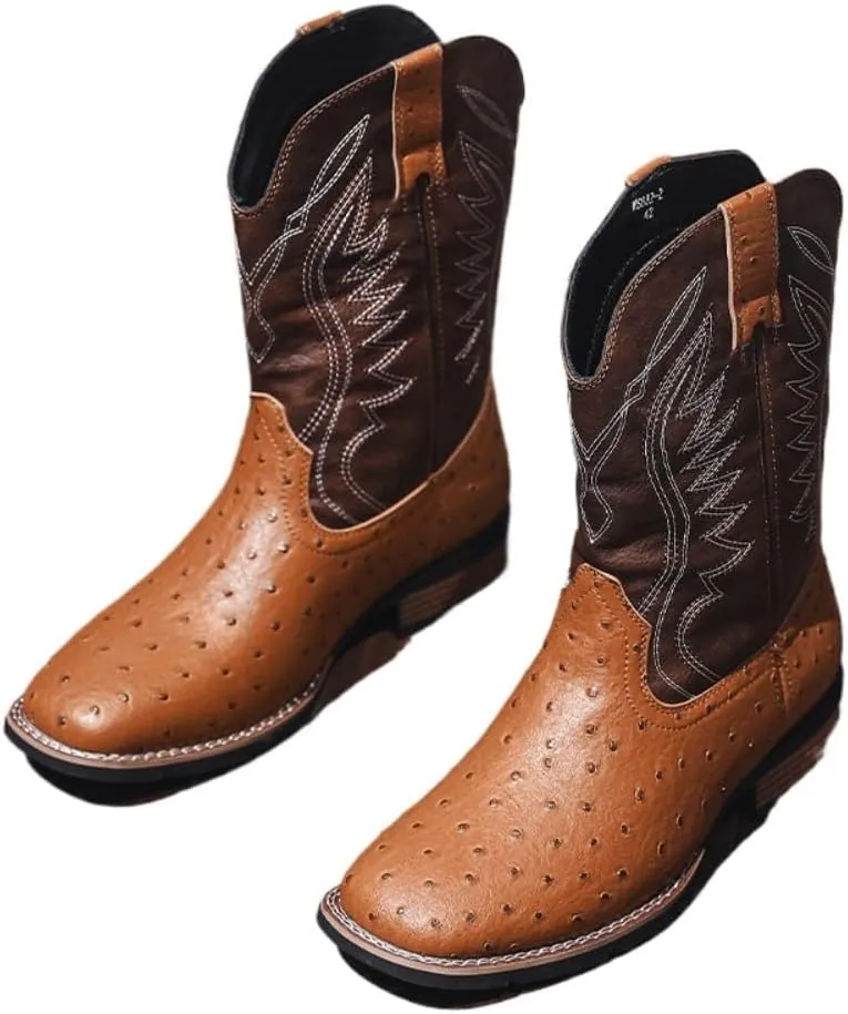 Rave Boots Festivals Comfy Shoes for Women Men Cute Emo Grunge Alternative Fashion Whimsy Goth Cowgirls Cowboys Plus Size Western Riding Combat Booties for Gothic Girls Parties