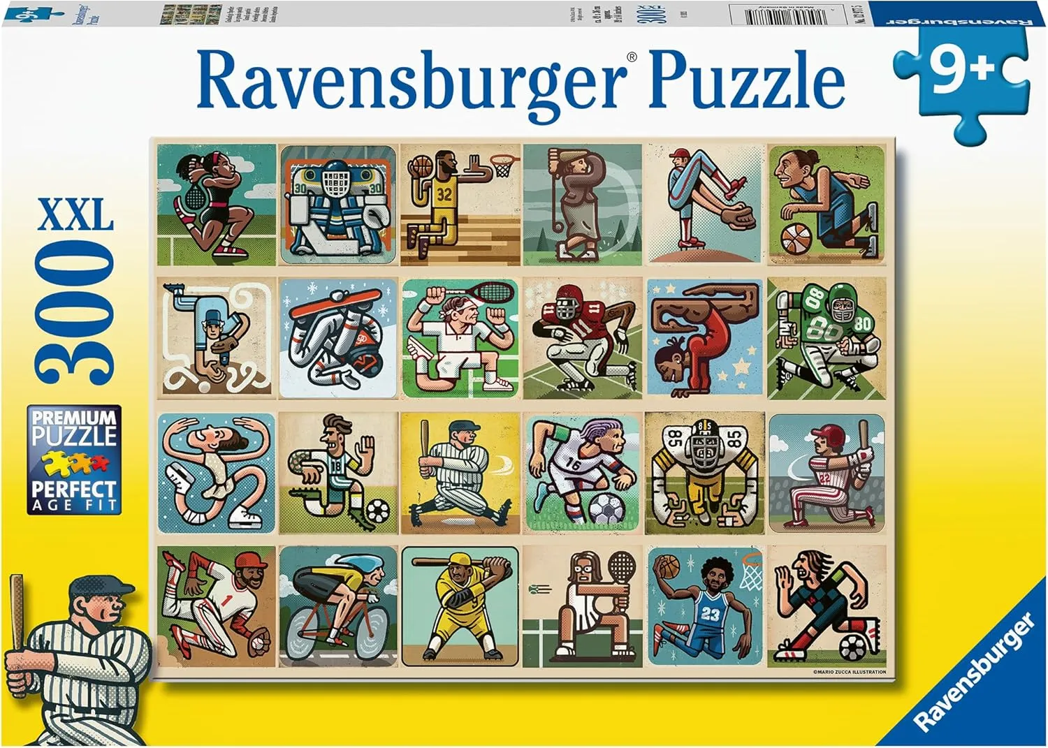 Ravensburger Awesome Athletes 300 Piece Jigsaw Puzzle for Kids - 12977 - Every Piece is Unique, Pieces Fit Together Perfectly