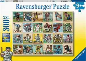 Ravensburger Awesome Athletes 300 Piece Jigsaw Puzzle for Kids - 12977 - Every Piece is Unique, Pieces Fit Together Perfectly