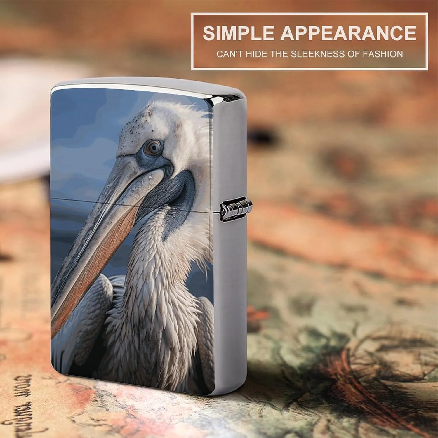 Realistic PelicanLighter Case Waterproof Lighter Sleeve Lighters Protective Cover with Graffiti Design