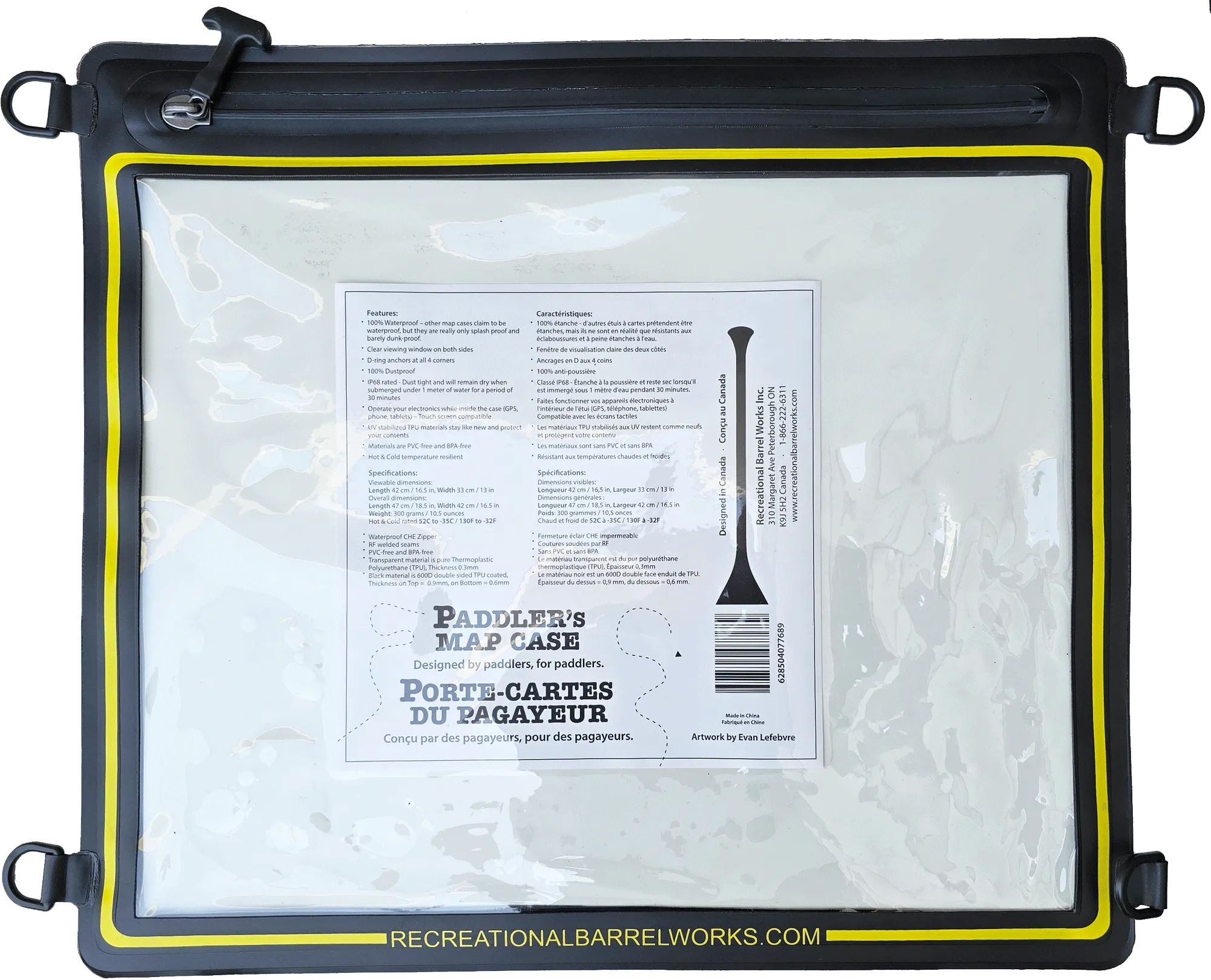 Recreational Barrel Works Paddler's Map Case