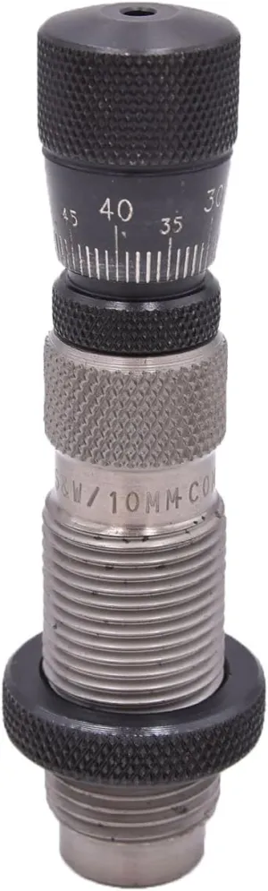 REDDING Competition Durable .001" Adjustable Micrometer Bullet Seating Die for Handgun | For 40 S&W/10MM Auto