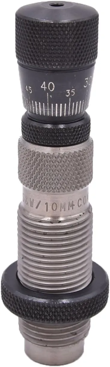 REDDING Competition Durable .001" Adjustable Micrometer Bullet Seating Die for Handgun | For 40 S&W/10MM Auto