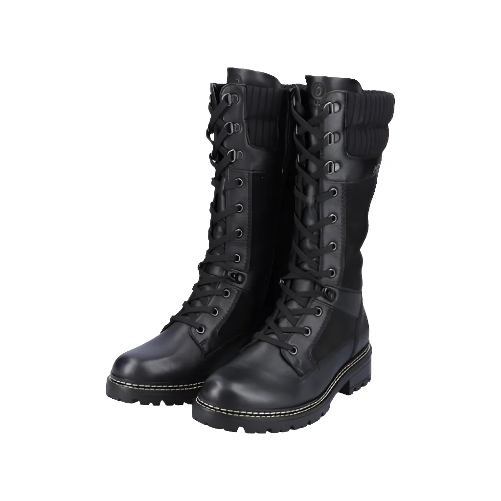 Remonte Black 3/4 Length Weather Boot