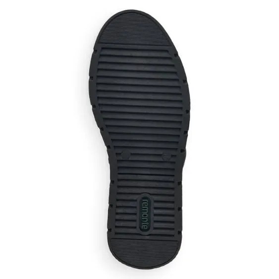 Remonte Odeon Black Stretch Back Long Leather Boot