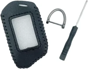#RFX-2WT9-FM Leather Case Remote Compustar T9 2 Way Remote Key fob and Accessory Part Quality Durable New Replacement Parts for Compustar