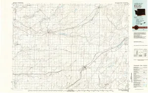 Ritzville WA topo map, 1:100000 Scale, 30 X 60 Minute, Historical, 1982, Updated 1983, 24.1 x 38.1 in