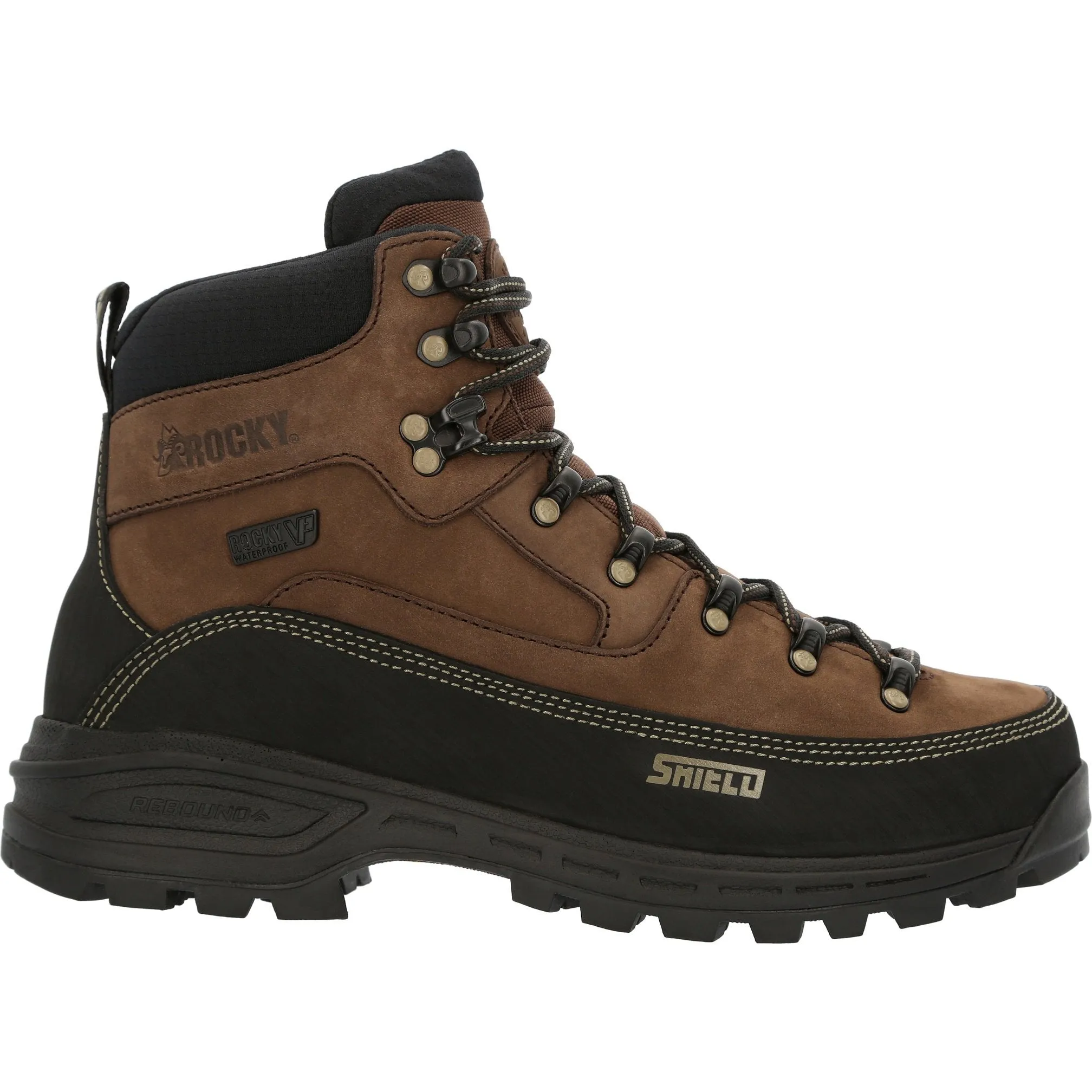 Rocky Men's MTN Stalker Pro 6" Waterproof Hiker Mountain Boot- Brown - RKS0527